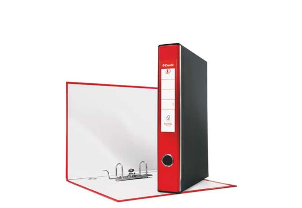 Immagine di Registratore Eurofile G52 - dorso 5 cm - commerciale 23 x 30 cm - rosso - Esselte