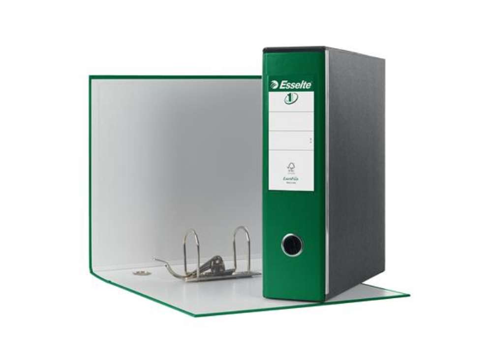 Immagine di Registratore Eurofile G53 - dorso 8 cm - commerciale 23 x 30 cm - verde - Esselte