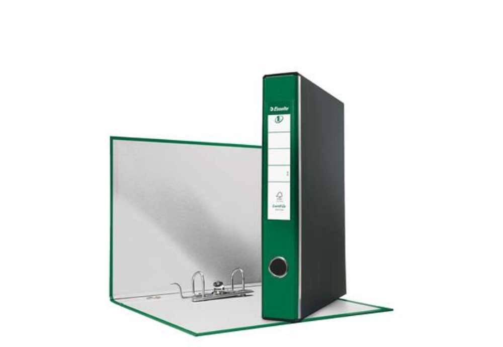 Immagine di Registratore Eurofile G54 - dorso 5 cm - protocollo 23 x 33 cm - verde - Esselte