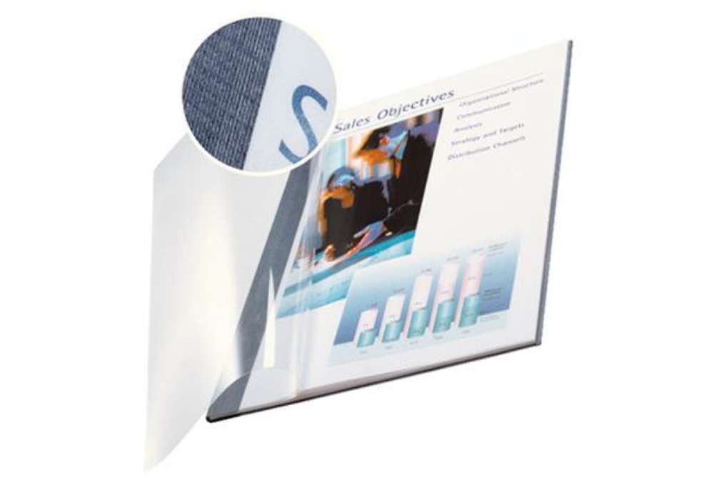 Immagine di Copertine Impressbind - flessibile - 3,5 mm - blu - Leitz - scatola 10 pezzi
