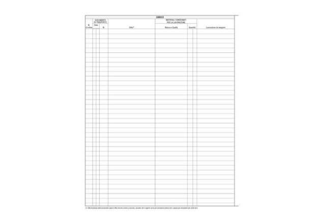 Immagine di Registro merci in lavorazione - 31 x 24cm - 47 fogli - Edipro