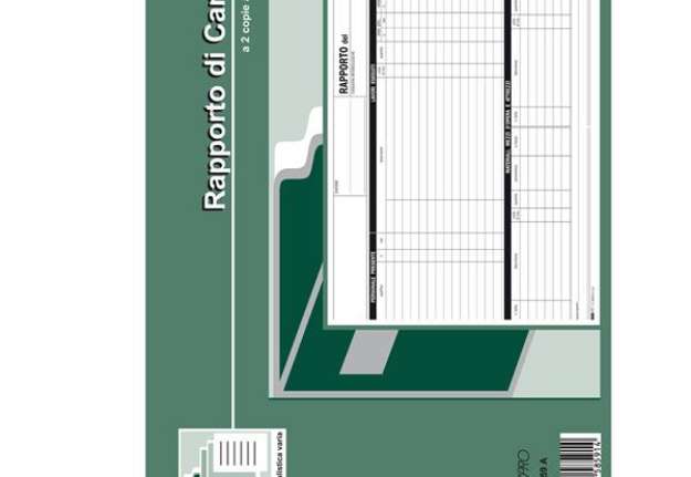 Immagine di Blocco rapporto di cantiere - 50/50 fogli autoricalcanti - 21 x 30cm - Edipro