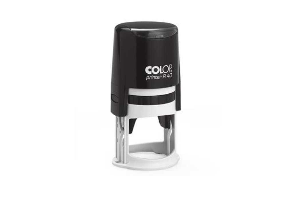 Immagine di Timbro Printer R40 - diametro 40 mm - 7 righe - personalizzabile - autoinchiostrante - Colop