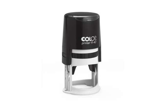 Immagine di Timbro Printer R40 - diametro 40 mm - 7 righe - personalizzabile - autoinchiostrante - Colop
