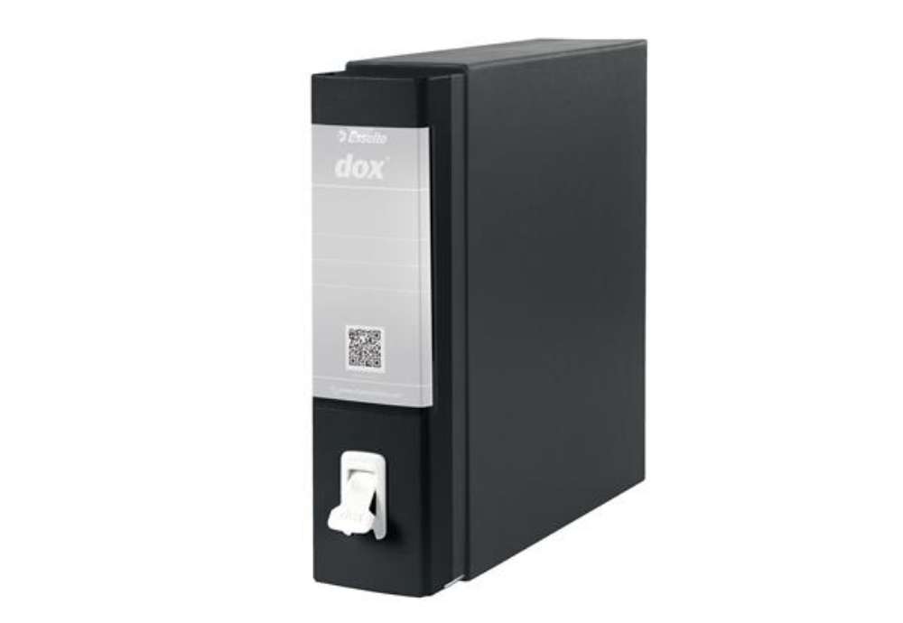 Immagine di Registratore Dox 1 - dorso 8 cm - commerciale 23 x 29,7 cm - nero - Esselte Dox