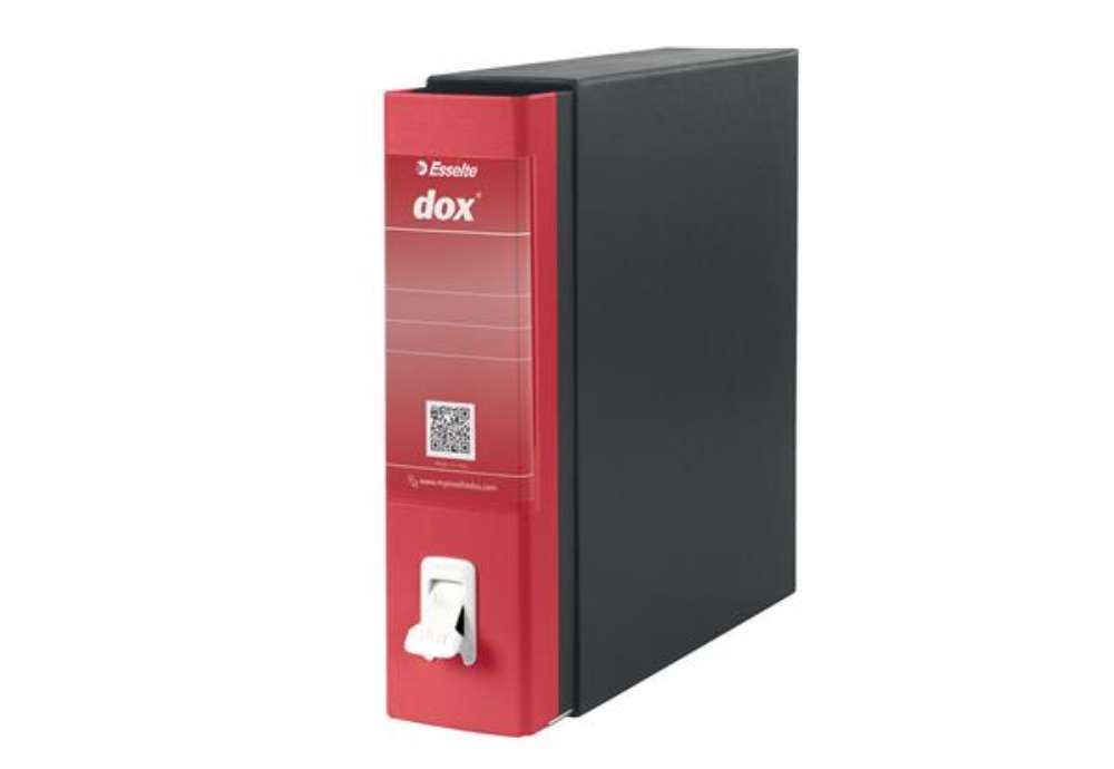 Immagine di Registratore Dox 1 - dorso 8 cm - commerciale 23 x 29,7 cm - rosso - Esselte Dox