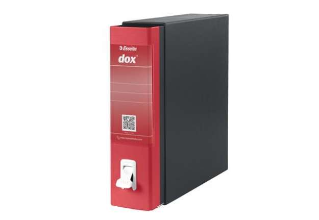 Immagine di Registratore Dox 1 - dorso 8 cm - commerciale 23x29,7 cm - rosso - Esselte Dox