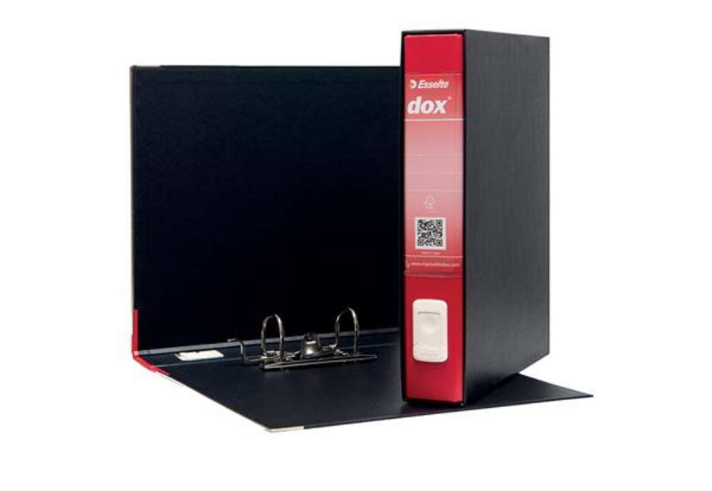 Immagine di Registratore Dox 4 - dorso 5 cm - commerciale 23 x 29,7 cm - rosso - Esselte Dox