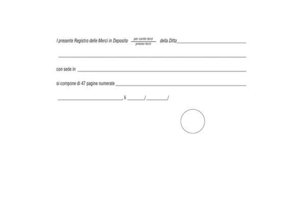 Immagine di Registro merci in deposito - 31 x 24,5cm - 50 fogli - Edipro