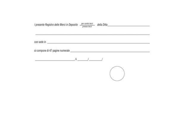 Immagine di Registro merci in deposito - 31 x 24,5cm - 50 fogli - Edipro
