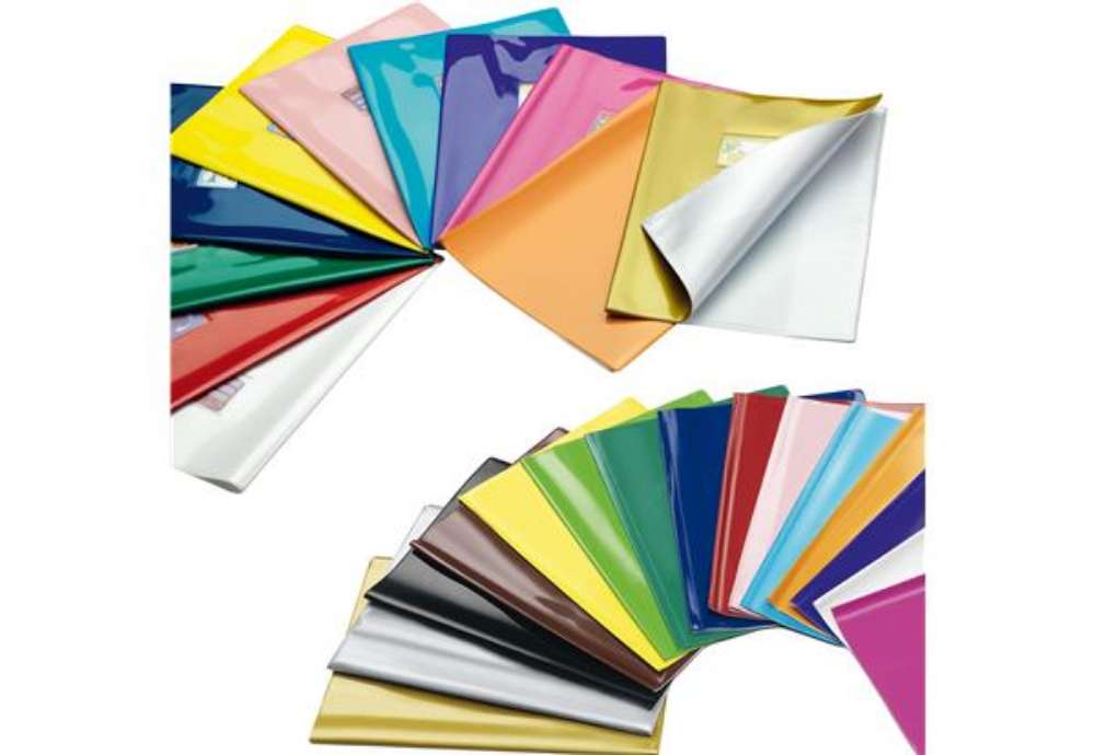 Immagine di Coprimaxi Gold - 21 x 30 cm - PVC - 300 mic - c/alette - laccato - verde chiaro - Colorosa