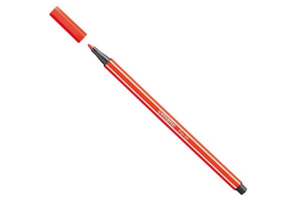 Immagine di Pennarello Pen 68 - rosso chiaro 40 - Stabilo