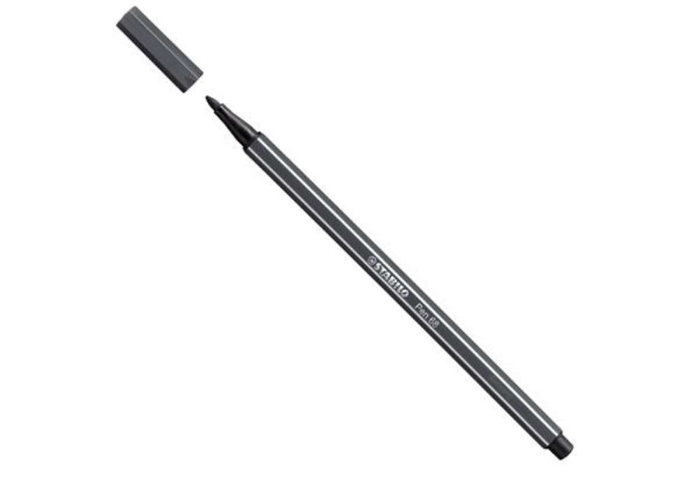 Immagine di Pennarello Pen 68 - grigio freddo scuro 97 - Stabilo
