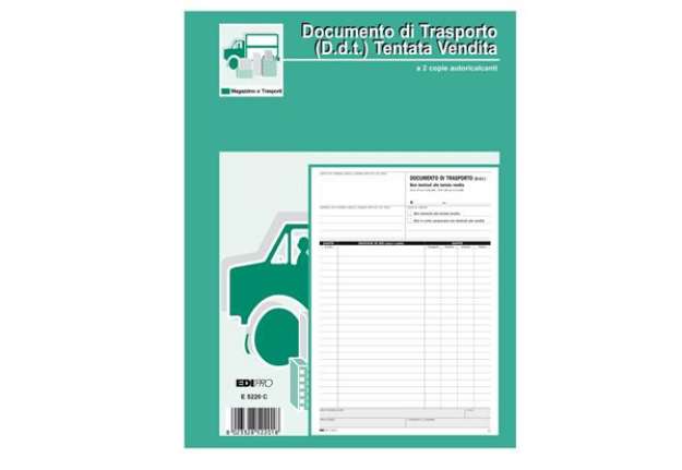 Immagine di Blocco DDT carico tentata vendita - 50 fogli autoricalcanti - A4 - 29,7 x 21cm - Edipro