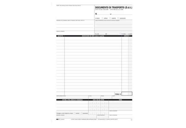 Immagine di Blocco DDT - 25 fogli 4 copie autoricalcanti - 29,7 x 21cm - Edipro