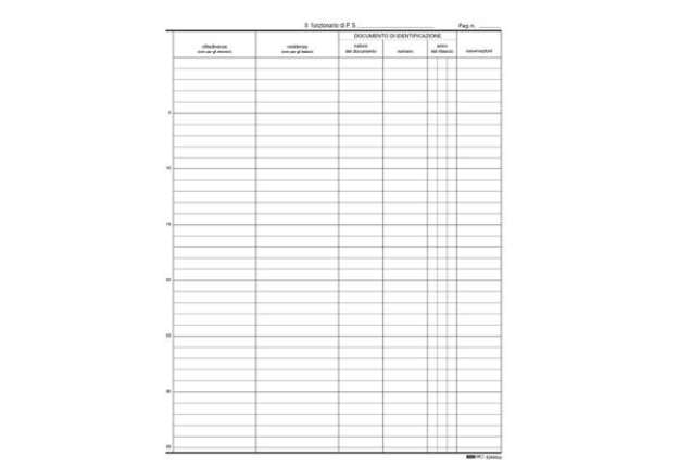 Immagine di Registro persone alloggiate - 31 x 24,5cm - 46pg - Edipro