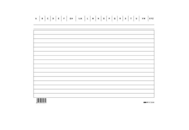 Immagine di Schede in cartoncino rigate - 15 x 21 cm orizzontale - Edipro - conf. 100 pezzi