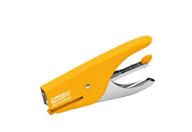 Immagine di Cucitrice a pinza Rapid Supreme S51 Soft Grip - giallo - Rapid