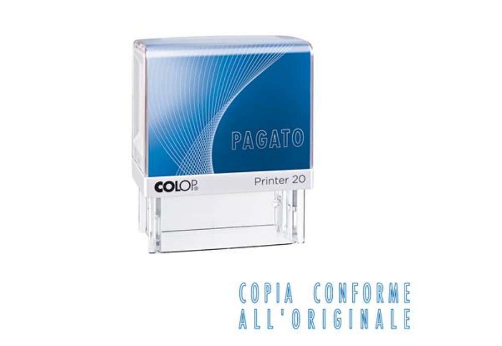 Immagine di Timbro Printer 20/L G7 - COPIA CONFORME - 1,4 x 3,8 cm - autoinchiostrante - Colop