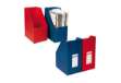 Immagine di Portariviste Oblique 150 - 24 x 32 cm - dorso 15 cm - blu - Sei Rota