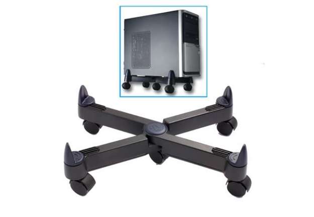 Immagine di Porta CPU con ruote PC101 - nero - Tecnostyl