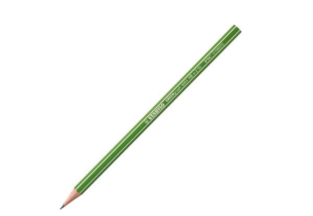 Immagine di Matita in grafite Greengraph - gradazione HB - Stabilo - scatola 12 matite