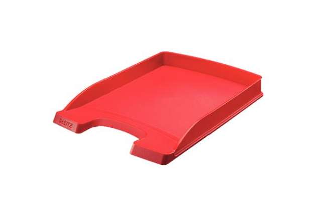 Immagine di Vaschetta portacorrispondenza Leitz Plus Slim - 25,5 x 36 x 3,7 cm - rosso - Leitz