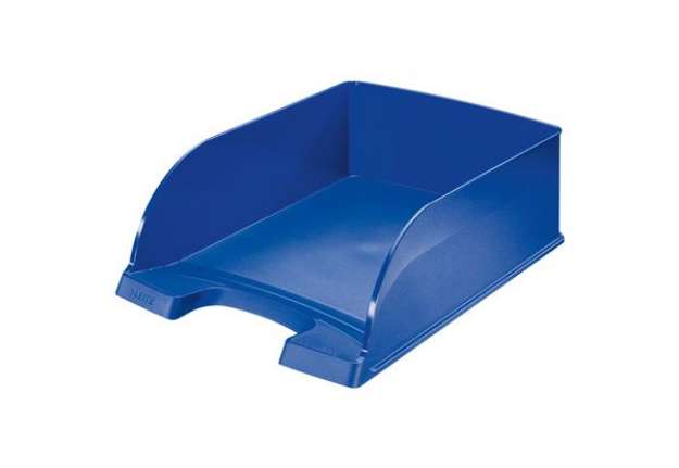 Immagine di Vaschetta portacorrispondenza Leitz Plus Jumbo - 25,5 x 10,3 x 36 cm - blu - Leitz