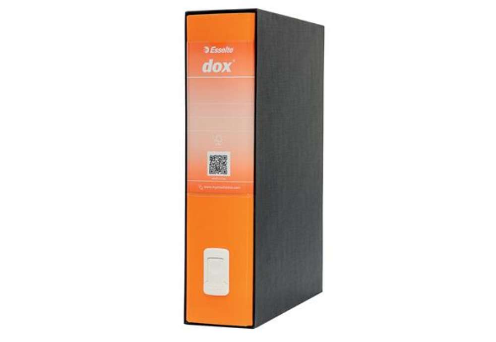 Immagine di Registratore Dox 2 - dorso 8 cm - protocollo 23 x 34 cm - arancione - Esselte Dox