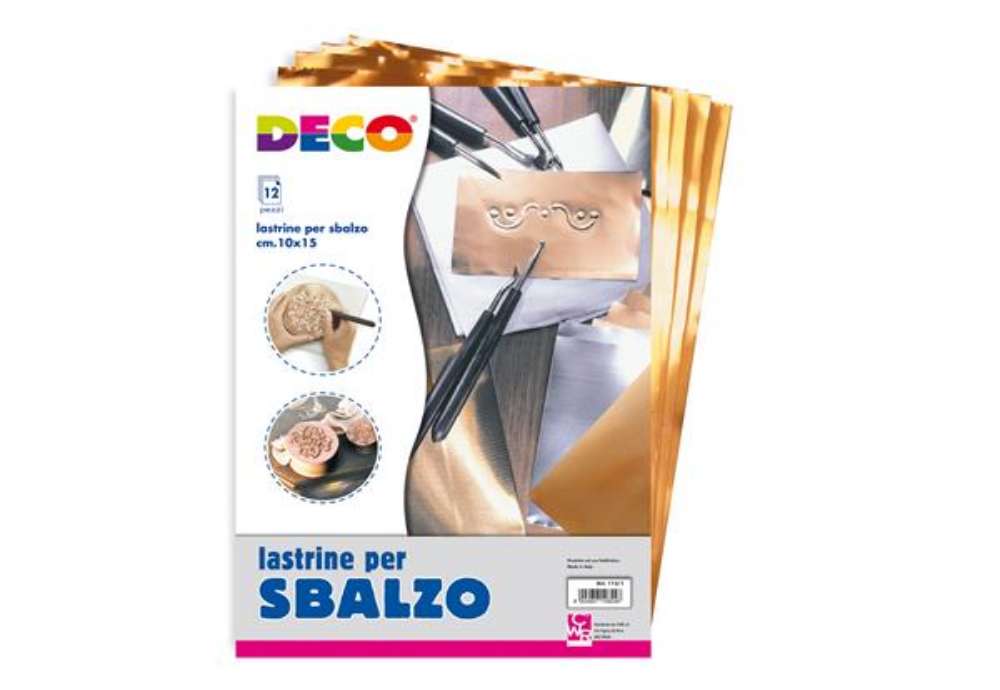 Immagine di Lastre alluminio/rame - 20 x 30 cm - Deco - conf.12 pezzi