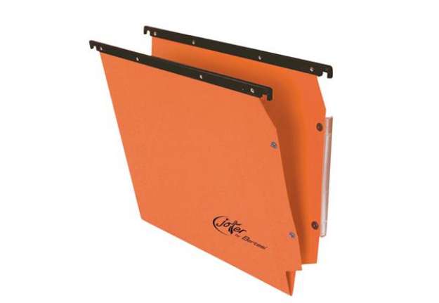 Immagine di Cartella sospesa Joker - armadio - interasse 33 cm - fondo V - 33 x 28 cm - arancio - Bertesi