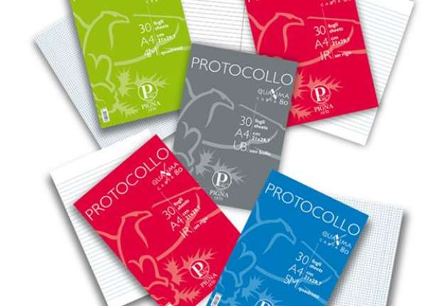 Immagine di Fogli protocollo Quaxima - A4 - 4 mm - 80 gr - Pigna - conf. 200 pezzi