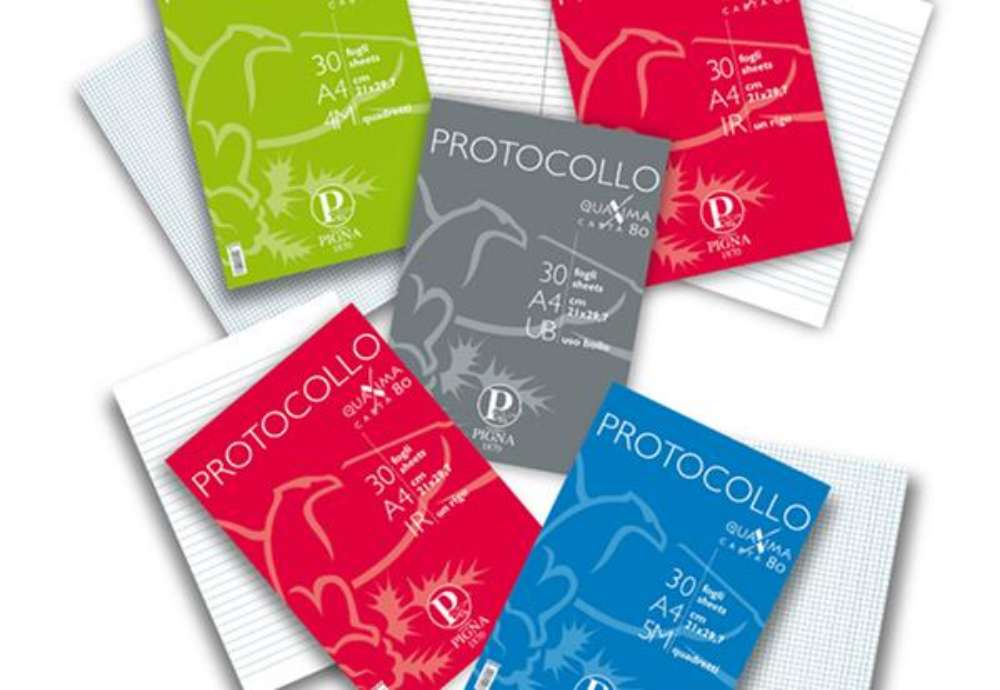Immagine di Fogli protocollo Quaxima - A4 - uso bollo - 80 gr - Pigna - conf. 200 pezzi