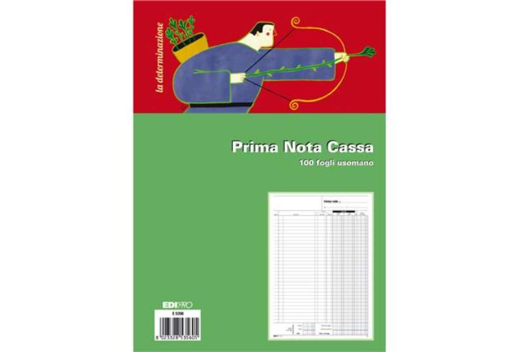 Immagine di Blocco prima nota cassa - uso mano - 31 x 21cm - 100 fogli - Edipro