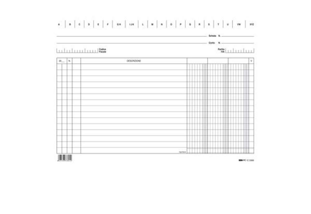 Immagine di Schede - 3 colonne - 17 x 24 cm orizzontale - Edipro - conf. 100 pezzi