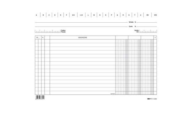 Immagine di Schede in cartoncino 3 colonne - 17 x 24 cm orizzontale - Edipro - conf. 100 pezzi
