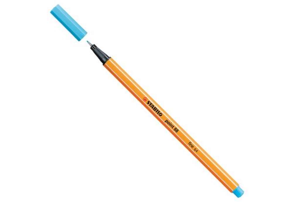 Immagine di Fineliner Point 88 - tratto 0,4 mm - azzurro 57 - Stabilo