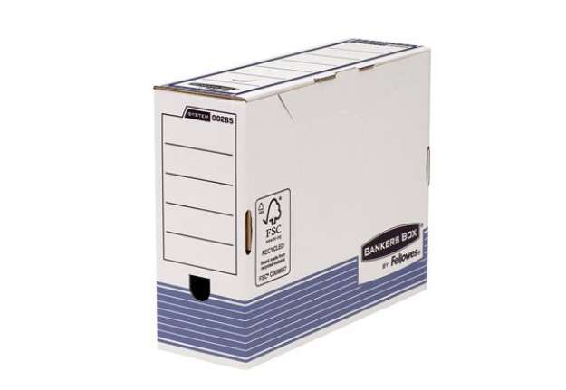 Immagine di Scatola archivio Bankers Box System - A4 - 26x31,5cm - dorso 10 cm - Fellowes