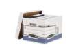 Immagine di Scatola archivio Bankers Box System - con coperchio - 33,3x28,5x38 cm - bianco - Fellowes
