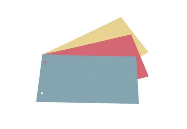 Immagine di Separatori - cartoncino Manilla 200 gr - 12,5 x 23 cm - rosso - Cartotecnica del Garda - conf. 200 p