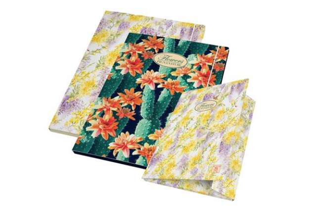 Immagine di Cartella con elastico Nature Flowers - 26 x 34,5 cm - 3lembi - Pigna