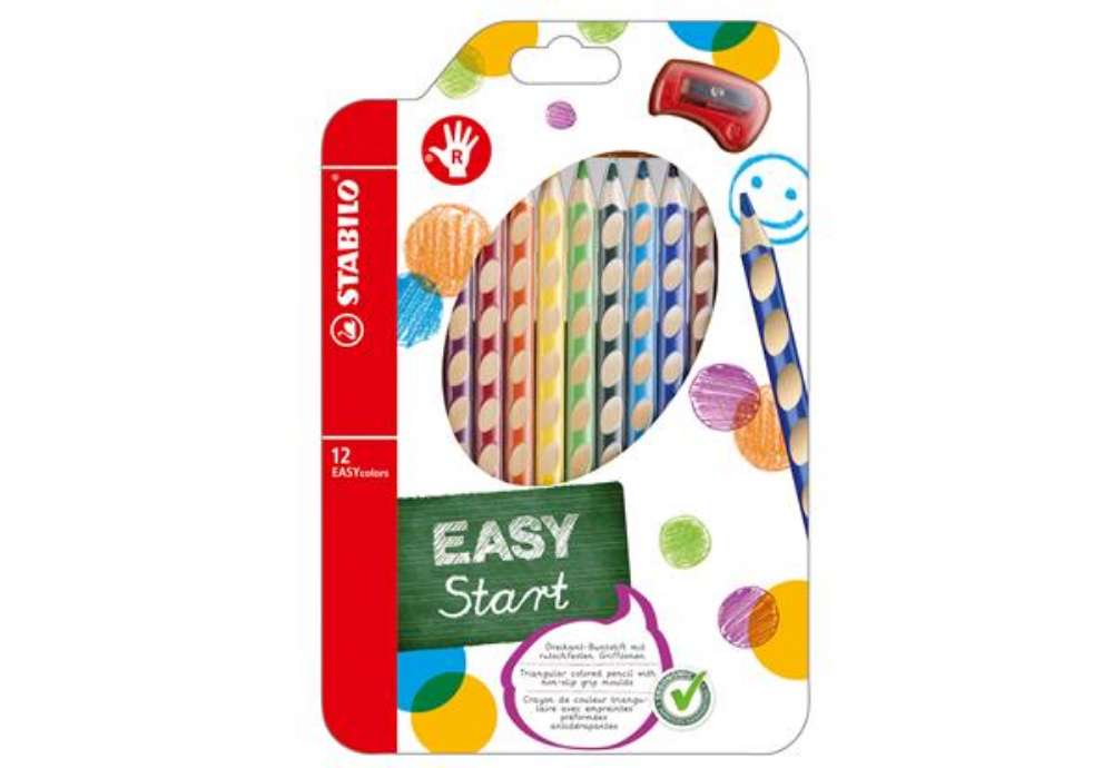 Immagine di Pastelli colorati Easycolors - diametro mina 4,20 mm - per destrorsi - colori assortiti - Stabilo -