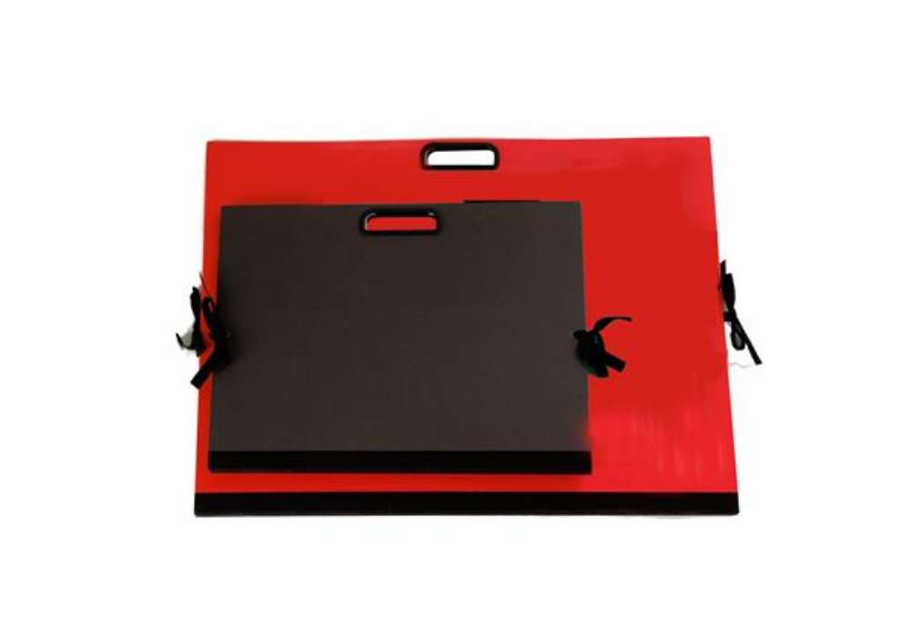 Immagine di Cartella portadisegni - con maniglia - 35x50 cm - rosso - Brefiocart