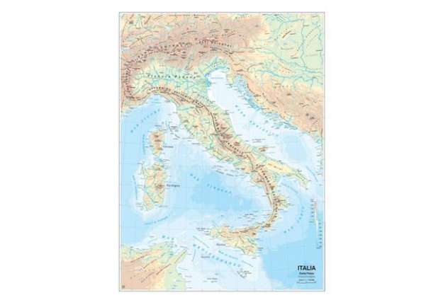 Immagine di Carta geografica Italia - scolastica - murale - Belletti