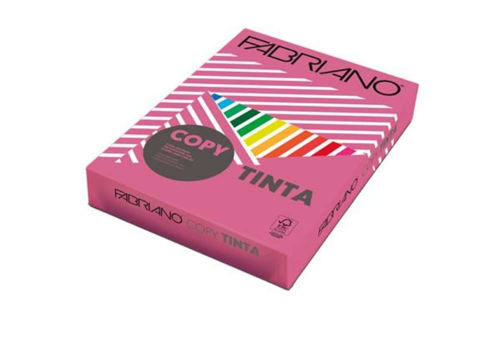 Immagine di Carta Fabriano Colore - A4 - 80 gr - colori forti fucsia - Fabriano - conf. 500 fogli