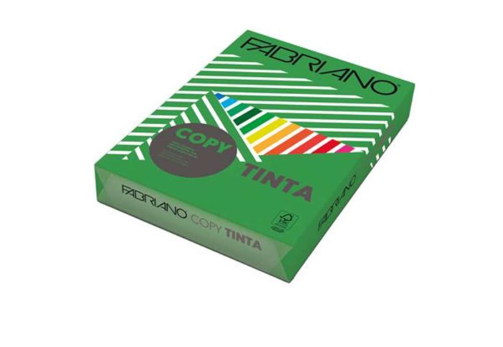 Immagine di Carta Fabriano Colore - A3 - 80 gr - colori forti verde - Fabriano - conf. 250 fogli