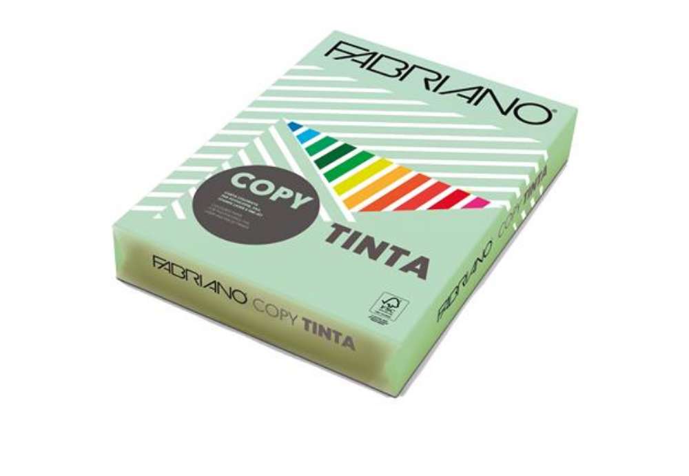 Immagine di Carta Fabriano Colore - A4 - 80 gr - colori tenui verde chiaro - Fabriano - conf. 500 fogli