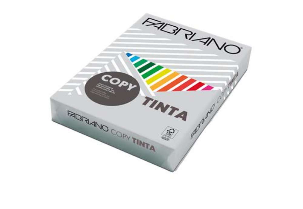 Immagine di Carta Fabriano Colore - A4 - 80 gr - colori tenui grigio - Fabriano - conf. 500 fogli