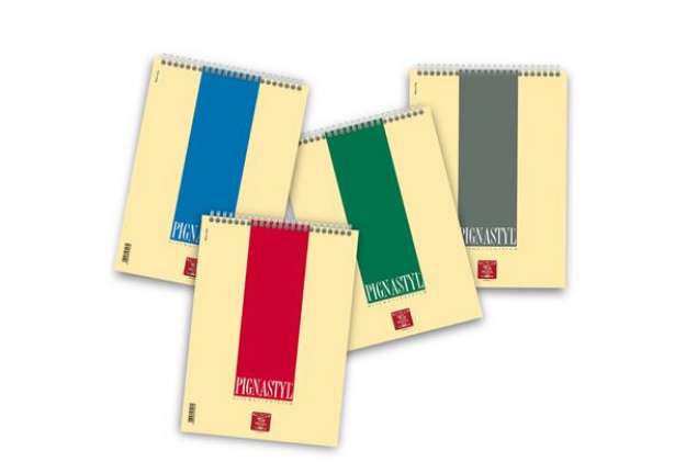 Immagine di Blocco Pignastyl spiralato - 1 rigo - A4 - 80gr - 60 fogli - Pigna