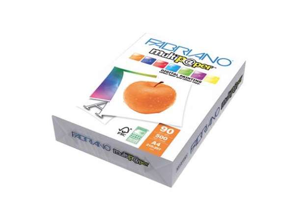 Immagine di Carta Multipaper - A4 - 90 gr - FSC - bianco - Fabriano - conf. 500 fogli
